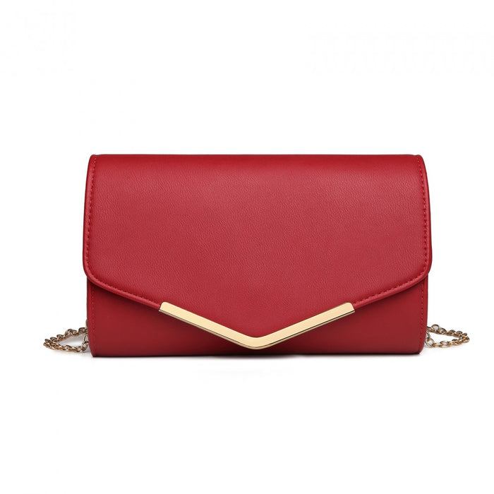 Vegan Envelope Clutch Bag – Red