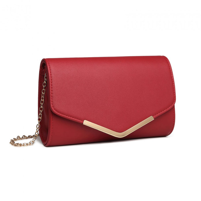 Vegan Envelope Clutch Bag – Red