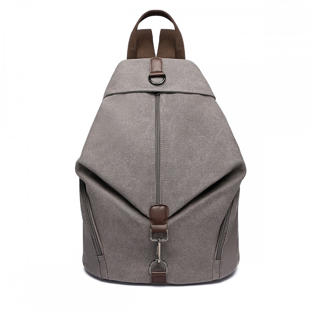 Fashion Anti-Theft Canvas Backpack – Grey