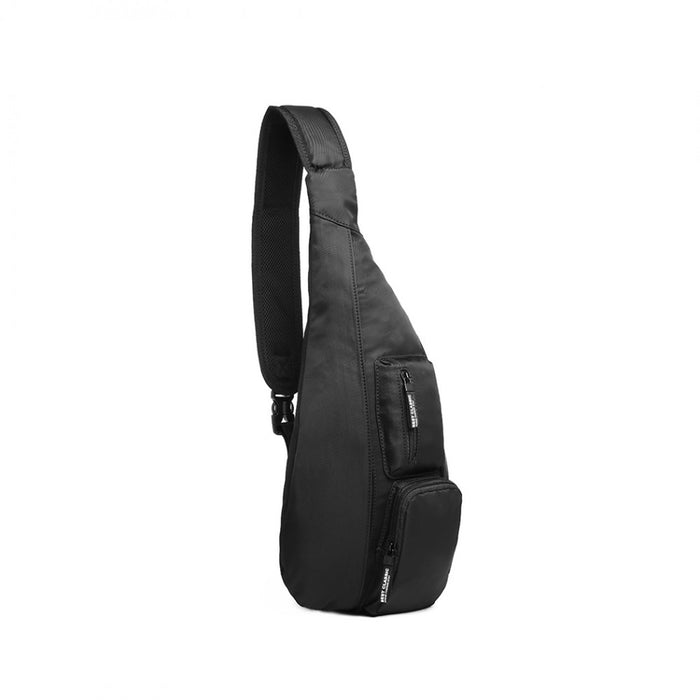 Casual Single Strap Sling Backpack – Black