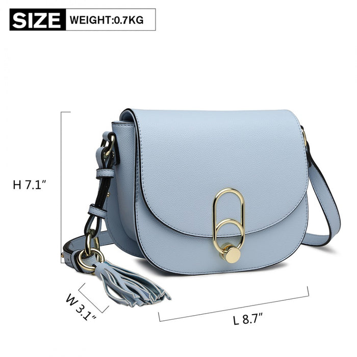 Crossbody Saddle Bag – Blue