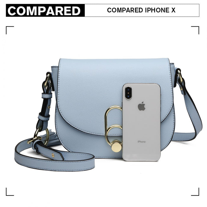 Crossbody Saddle Bag – Blue