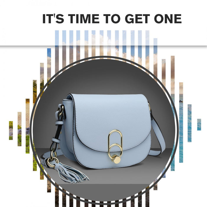 Crossbody Saddle Bag – Blue