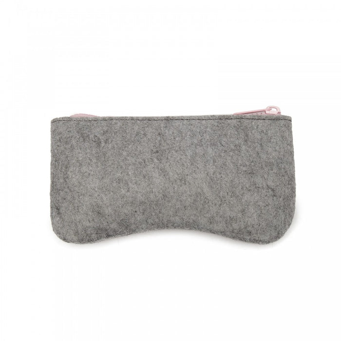 Soft Felt Glasses Case – Grey and Pink