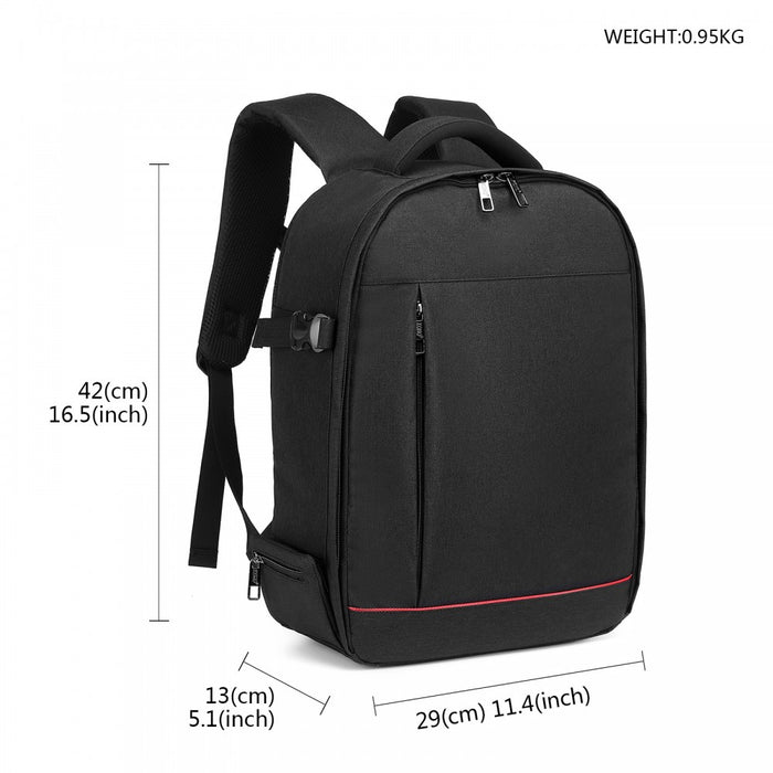 Water-Resistant Shockproof Dslr Camera Backpack – Black