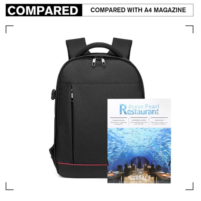 Water-Resistant Shockproof Dslr Camera Backpack – Black