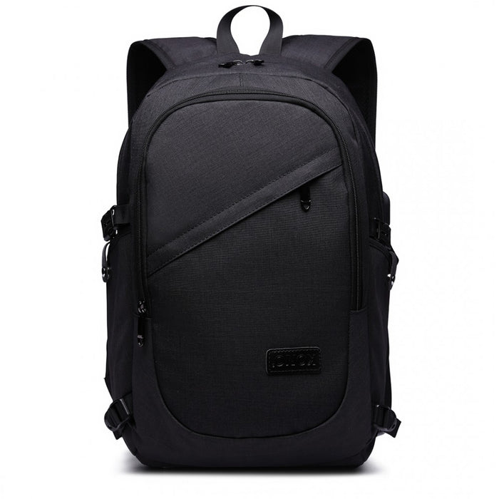 Business Laptop Backpack with USB Charging Port – Black
