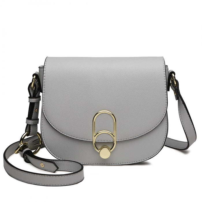 Crossbody Saddle Bag – Grey
