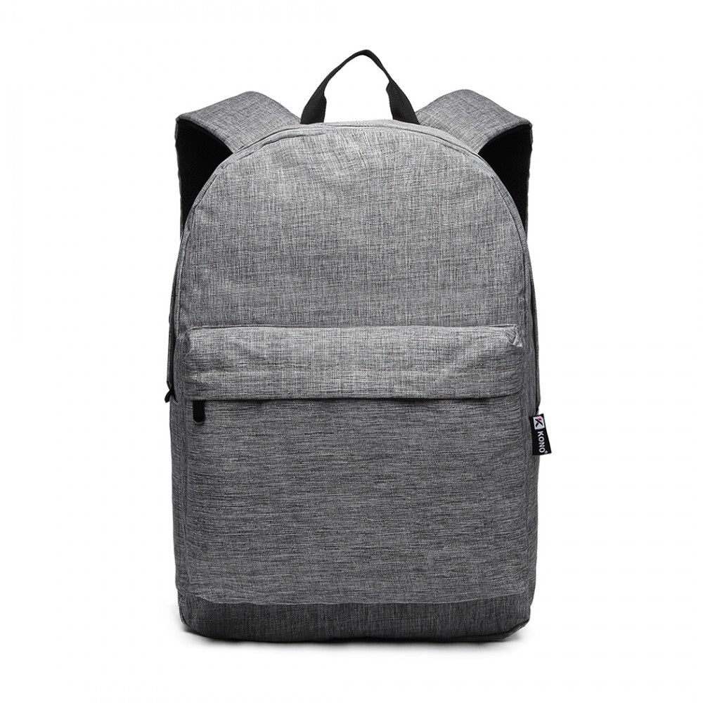 Polyester Everyday Backpack with Design – Grey