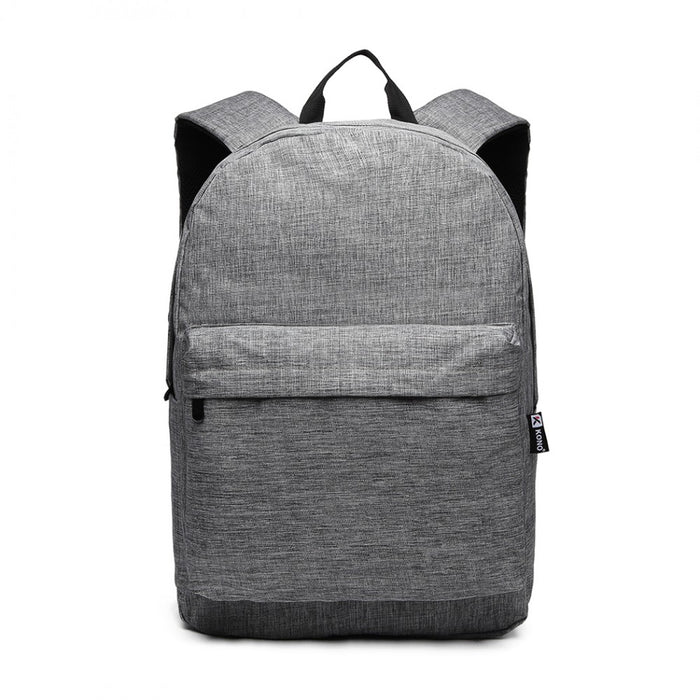 Polyester Everyday Backpack with Design – Grey