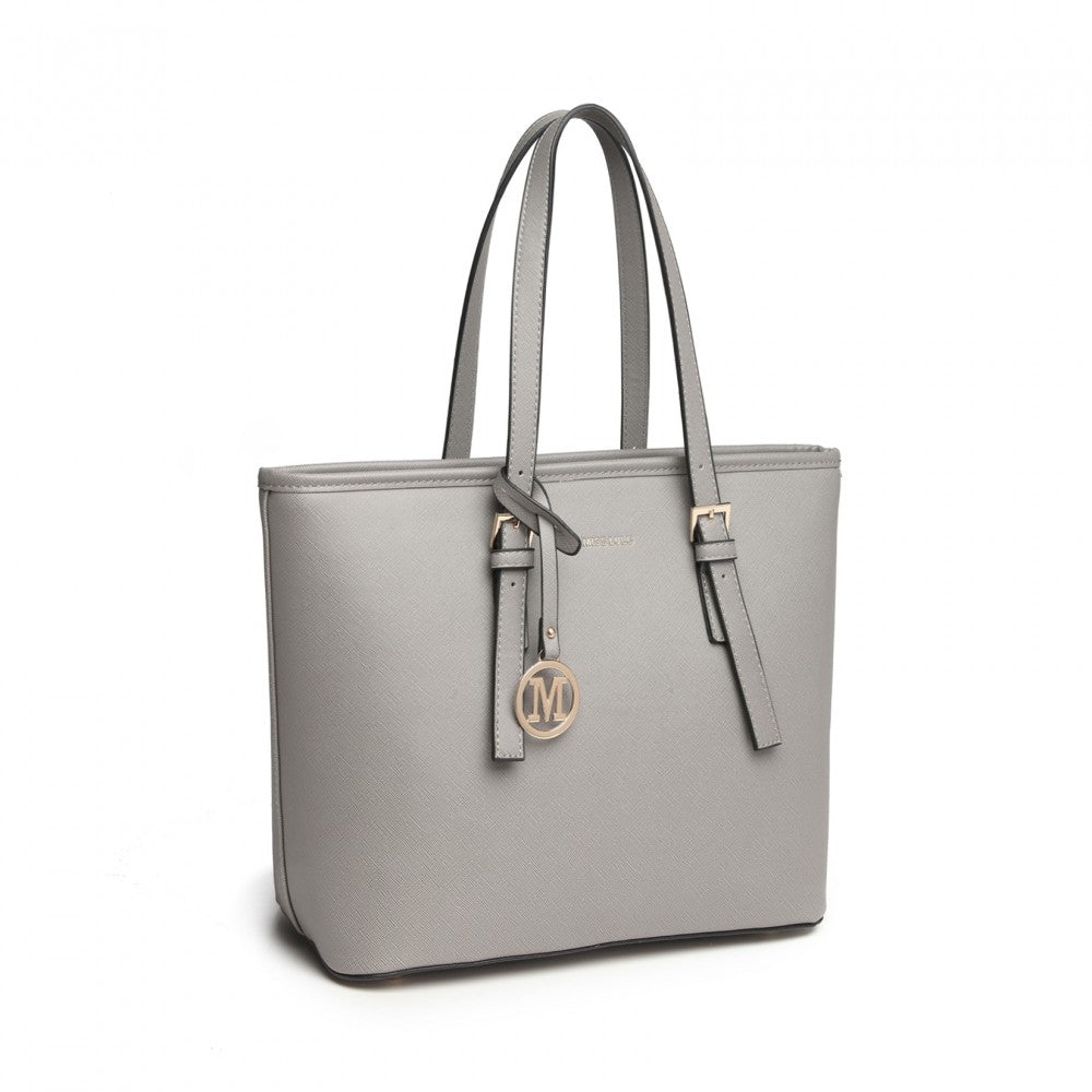Minimalist Tote Handbag Structured – Grey