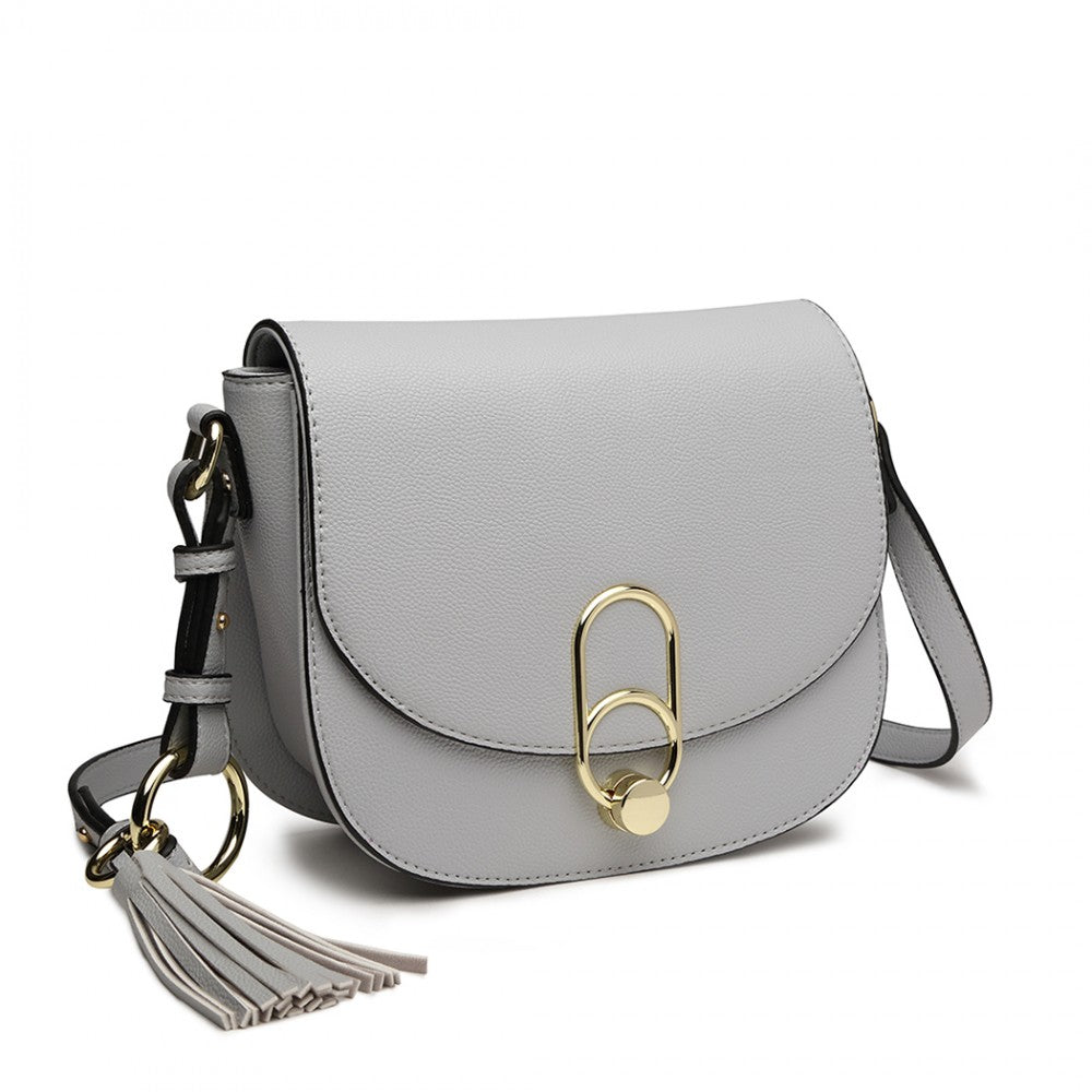 Crossbody Saddle Bag – Grey