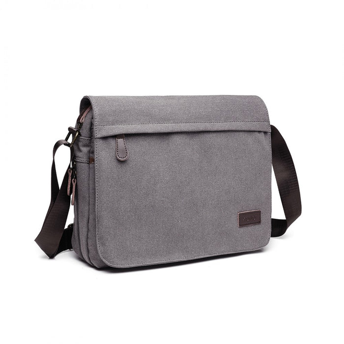 Classic Expanding Messenger Bag – Grey