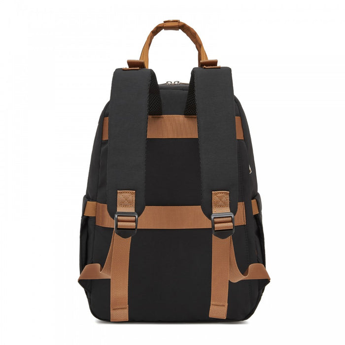 2-in-1 Nappy Changing Backpack Set, Large Nappy Bag with Changing Mat – Black and Beige