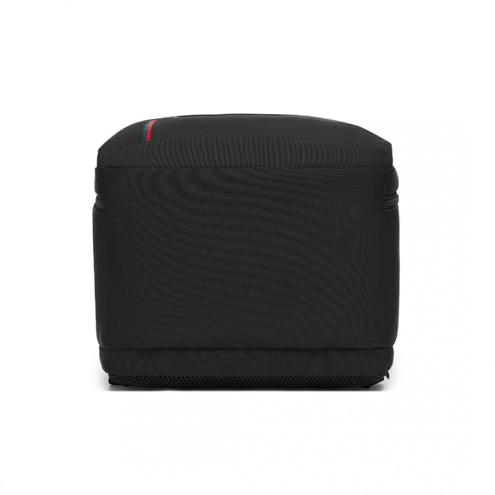 Cabin Backpack with Red Trim for 15.6-Inch Laptop with Luggage Strap – 20 L – Black