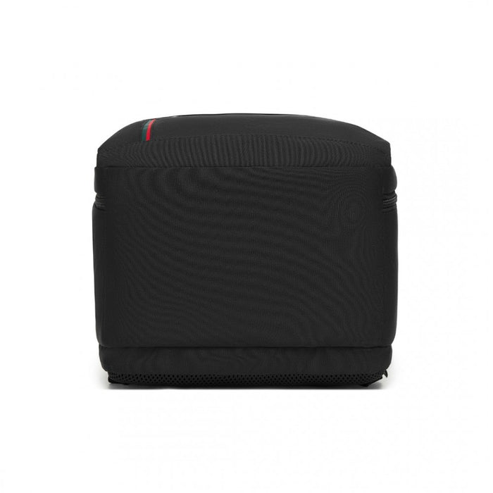 Cabin Backpack with Red Trim for 15.6-Inch Laptop with Luggage Strap – 20 L – Black