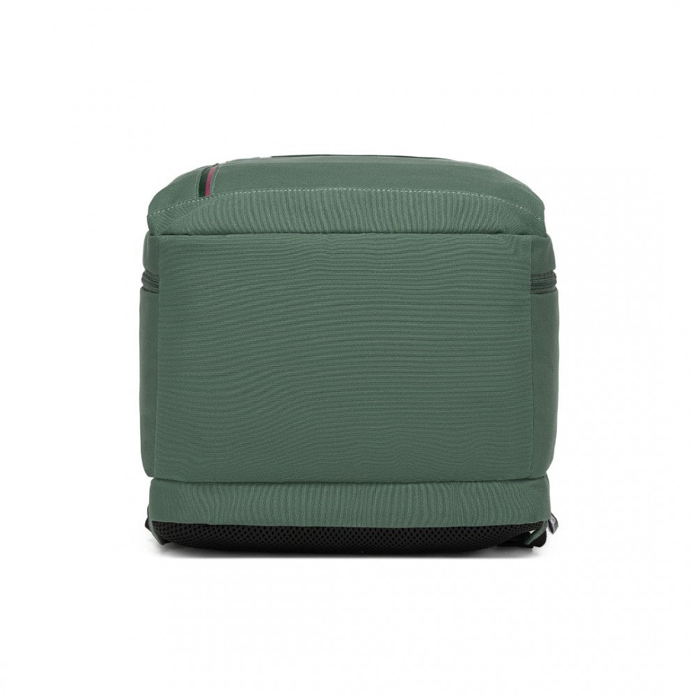 Cabin Backpack with Red Trim for 15.6-Inch Laptop with Luggage Strap – 20 L – Green