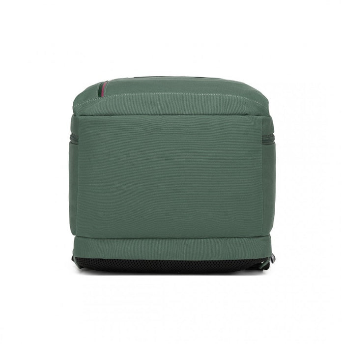 Cabin Backpack with Red Trim for 15.6-Inch Laptop with Luggage Strap – 20 L – Green