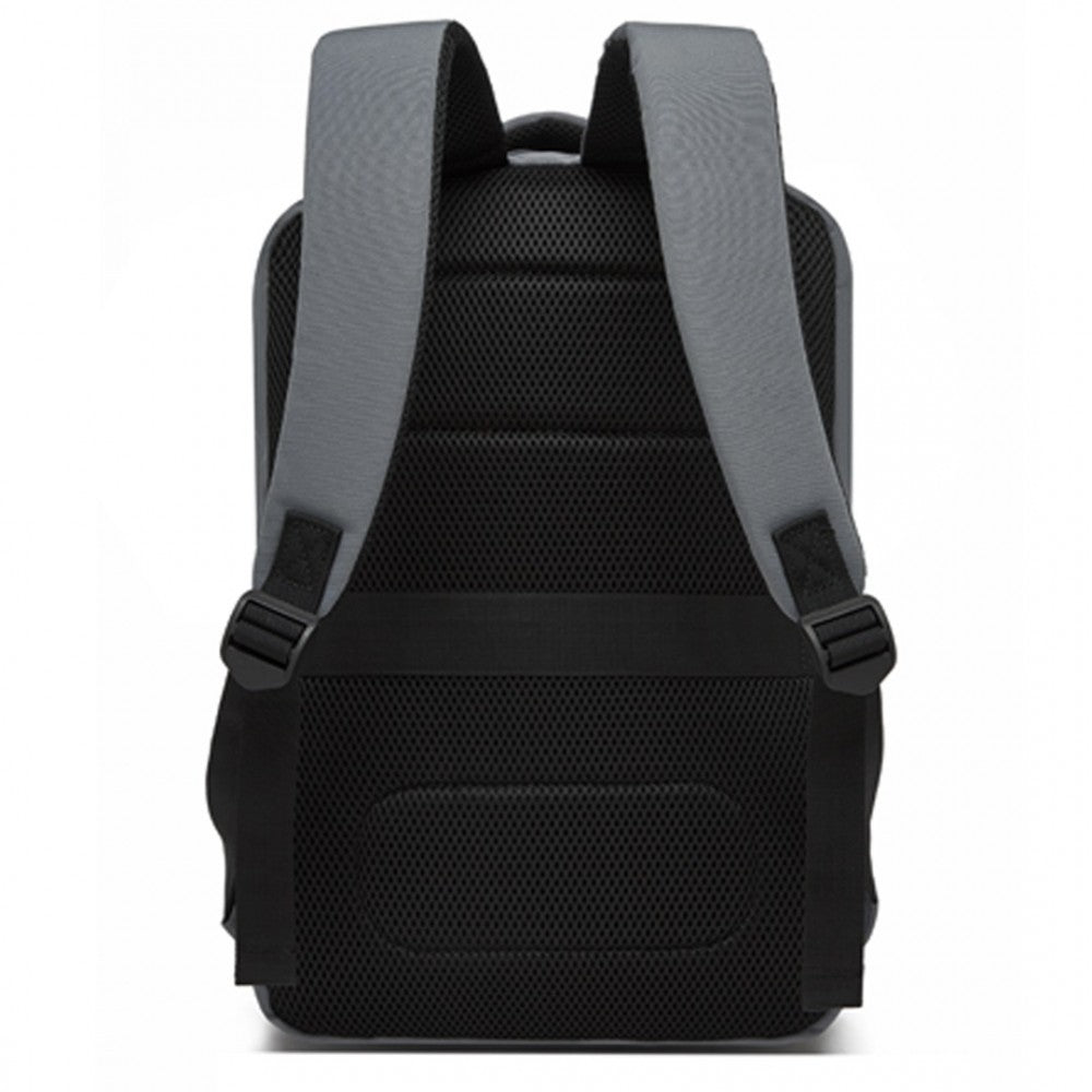 Cabin Backpack with Red Trim for 15.6-Inch Laptop with Luggage Strap – 20 L – Grey