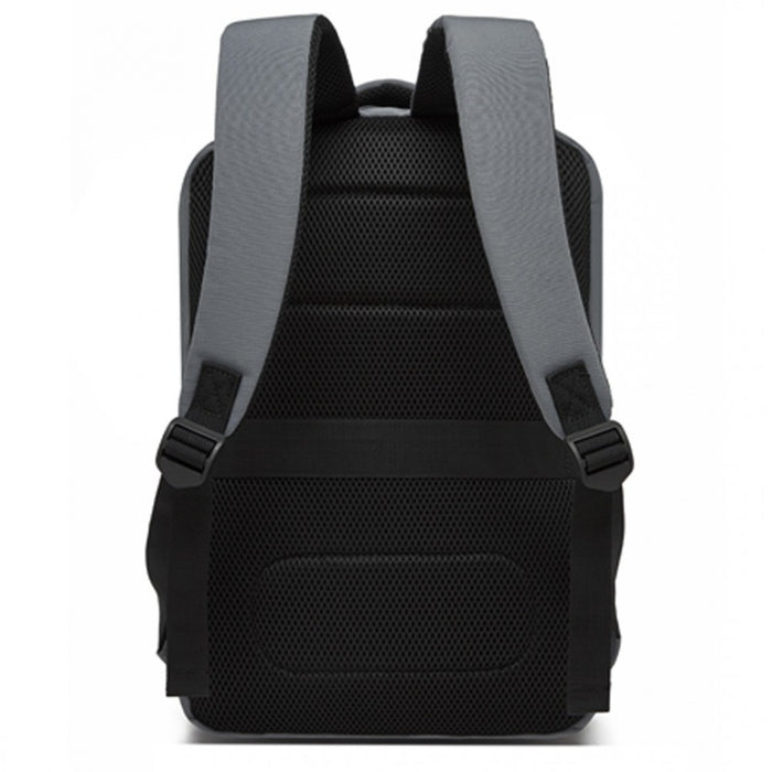 Cabin Backpack with Red Trim for 15.6-Inch Laptop with Luggage Strap – 20 L – Grey