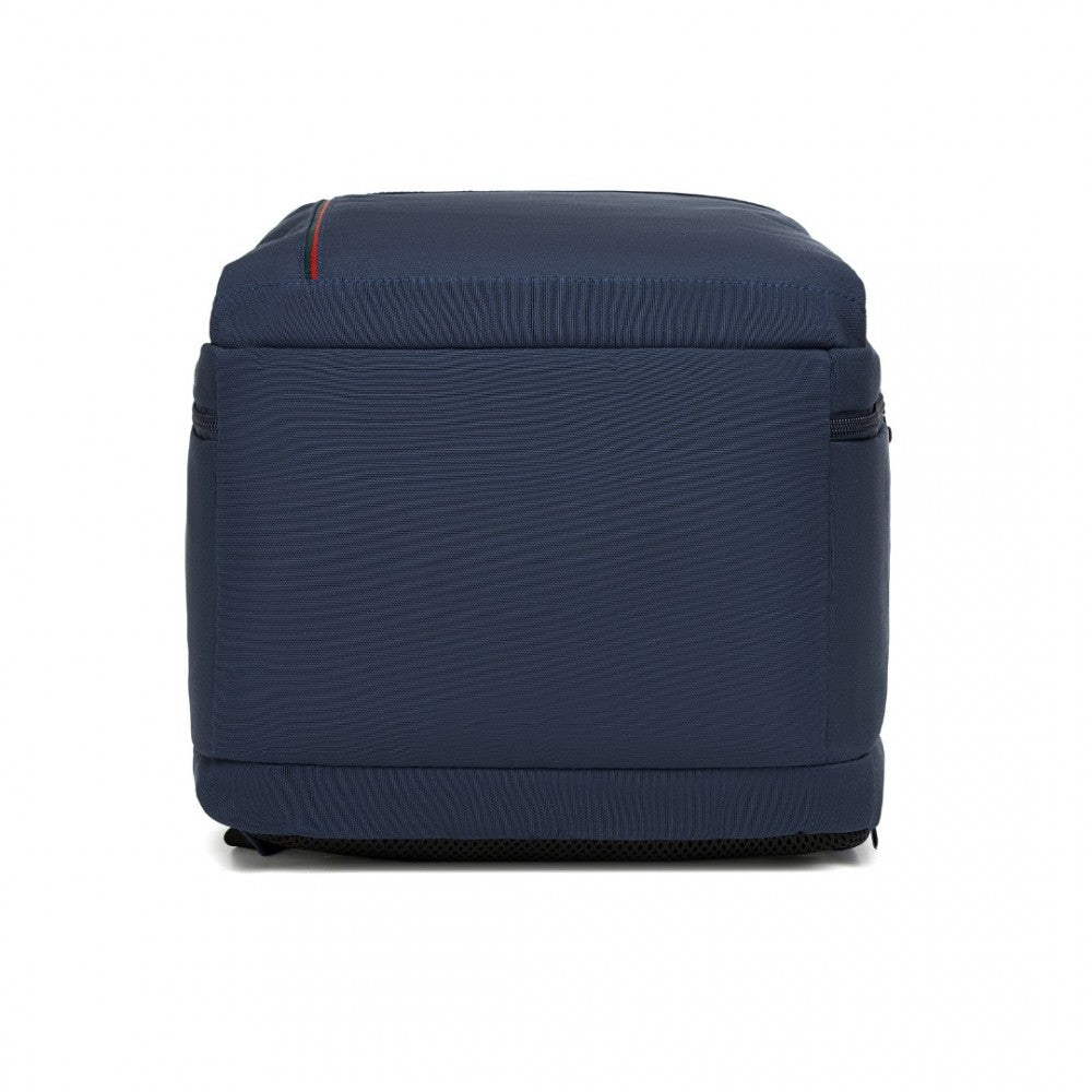 Cabin Backpack with Red Trim for 15.6-Inch Laptop with Luggage Strap – 20 L – Navy