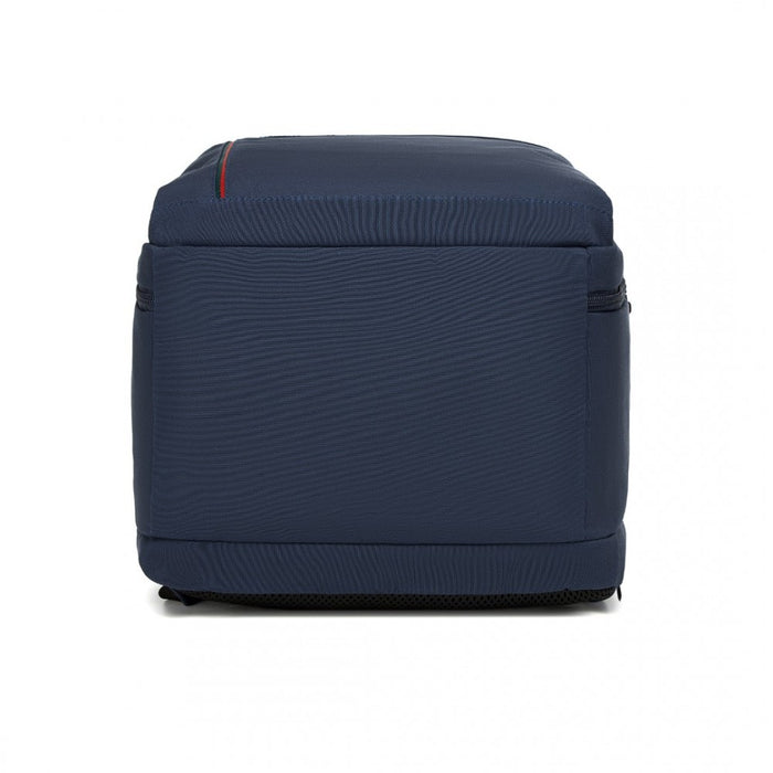 Cabin Backpack with Red Trim for 15.6-Inch Laptop with Luggage Strap – 20 L – Navy