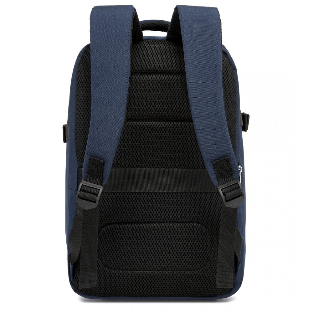 Cabin Backpack with Red Trim for 15.6-Inch Laptop with Luggage Strap – 20 L – Navy
