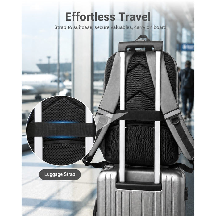 Laptop Backpack with 15.6-Inch Laptop Compartment, Comfortable – Grey
