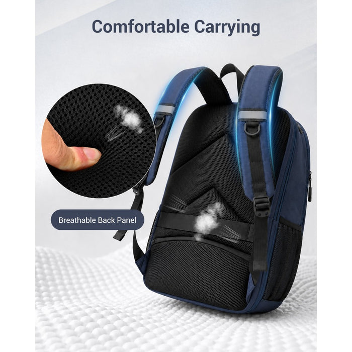 Laptop Backpack with 15.6-Inch Laptop Compartment, Comfortable – Navy