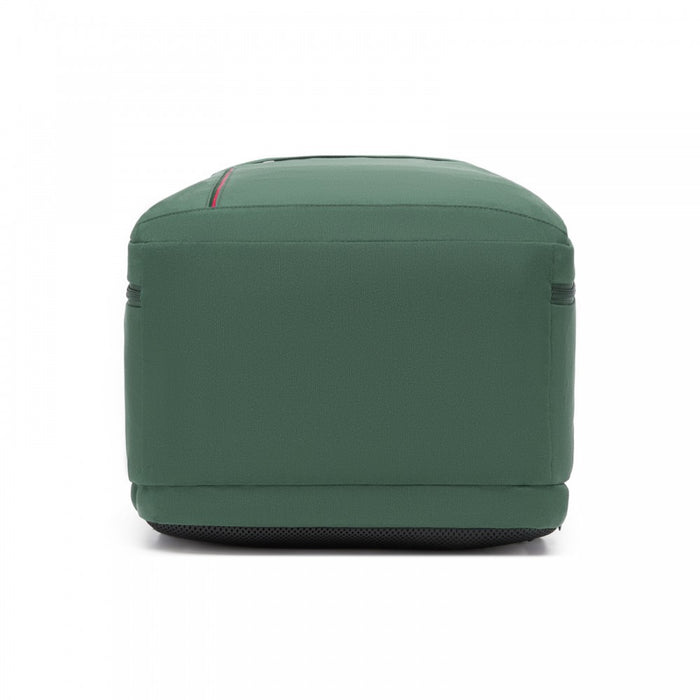 Organised Personal-Item Backpack with 15.6-Inch Laptop Sleeve, Clamshell Main – Green