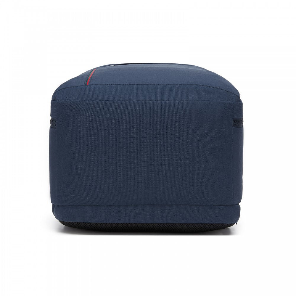 Organised Personal-Item Backpack with 15.6-Inch Laptop Sleeve, Clamshell Main – Navy