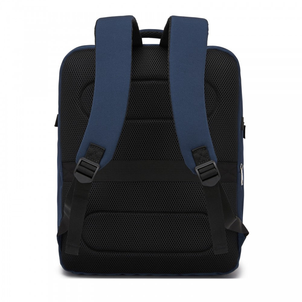 BPK2524L- Kono 32L Upgraded Large Cabin Backpack, 17.3 Inch Laptop Rucksack with Breathable Pressure-Relief Straps & Luggage Trolley Strap for Business Travel - Navy