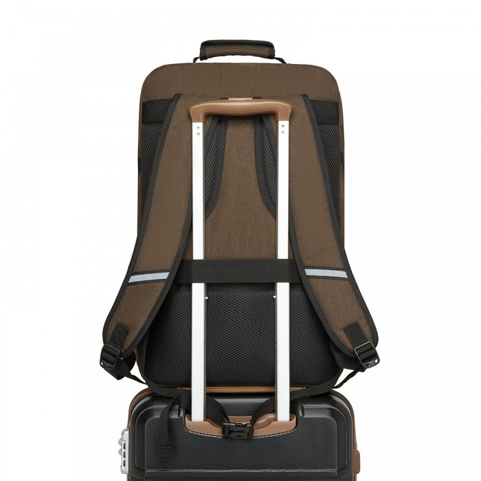 Business Large Backpack – Fits 15.6-Inch Laptop – Brown