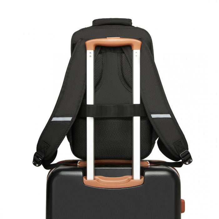 Business Carry-On Backpack – Fits 15.6-Inch Laptop – Black