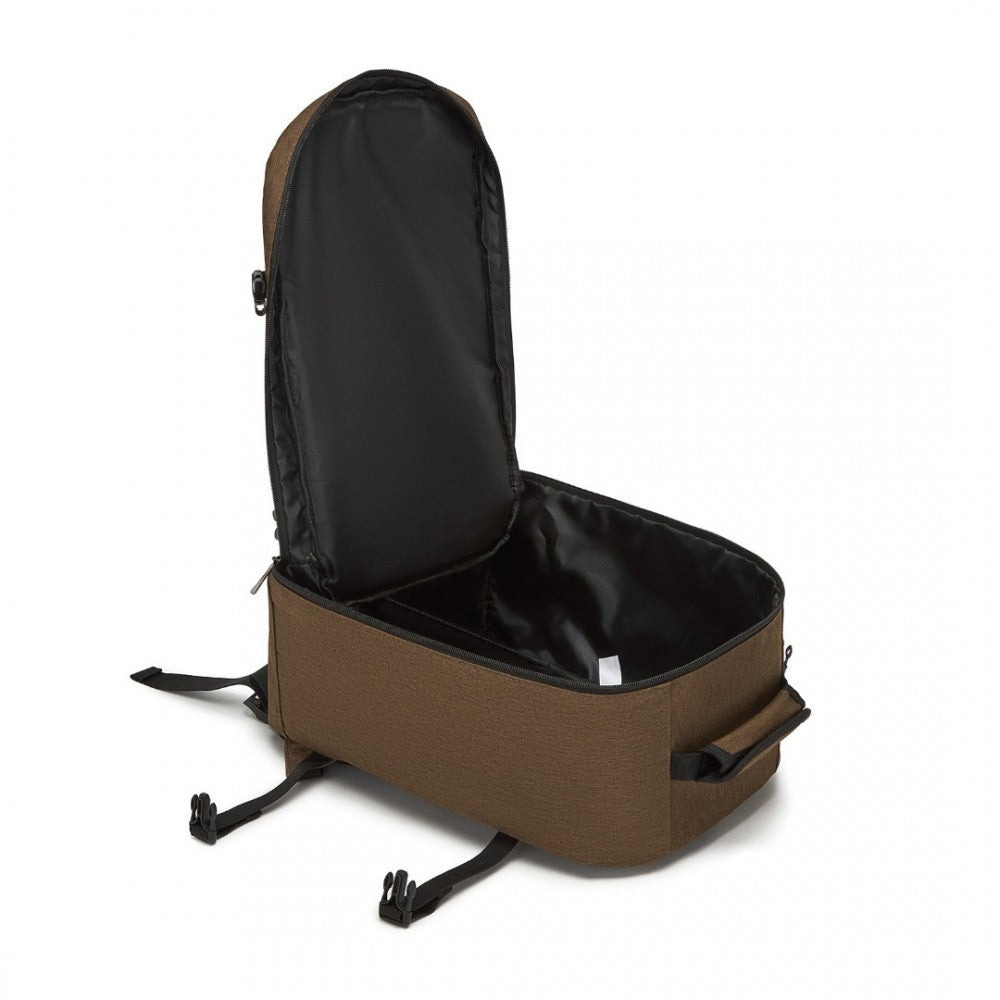 Business Carry-On Backpack – Fits 15.6-Inch Laptop – Brown