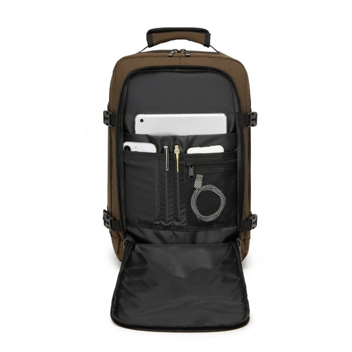 Business Carry-On Backpack – Fits 15.6-Inch Laptop – Brown