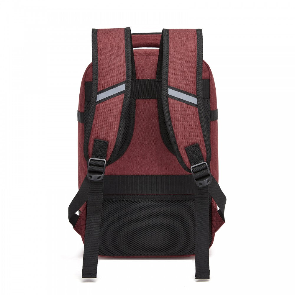 Business Carry-On Backpack – Fits 15.6-Inch Laptop – Burgundy