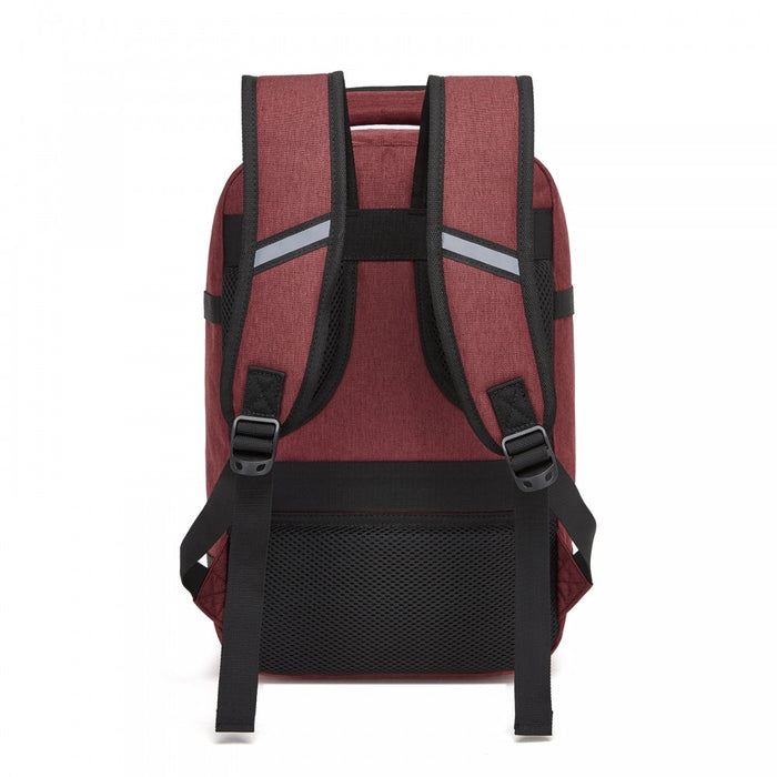 Business Carry-On Backpack – Fits 15.6-Inch Laptop – Burgundy