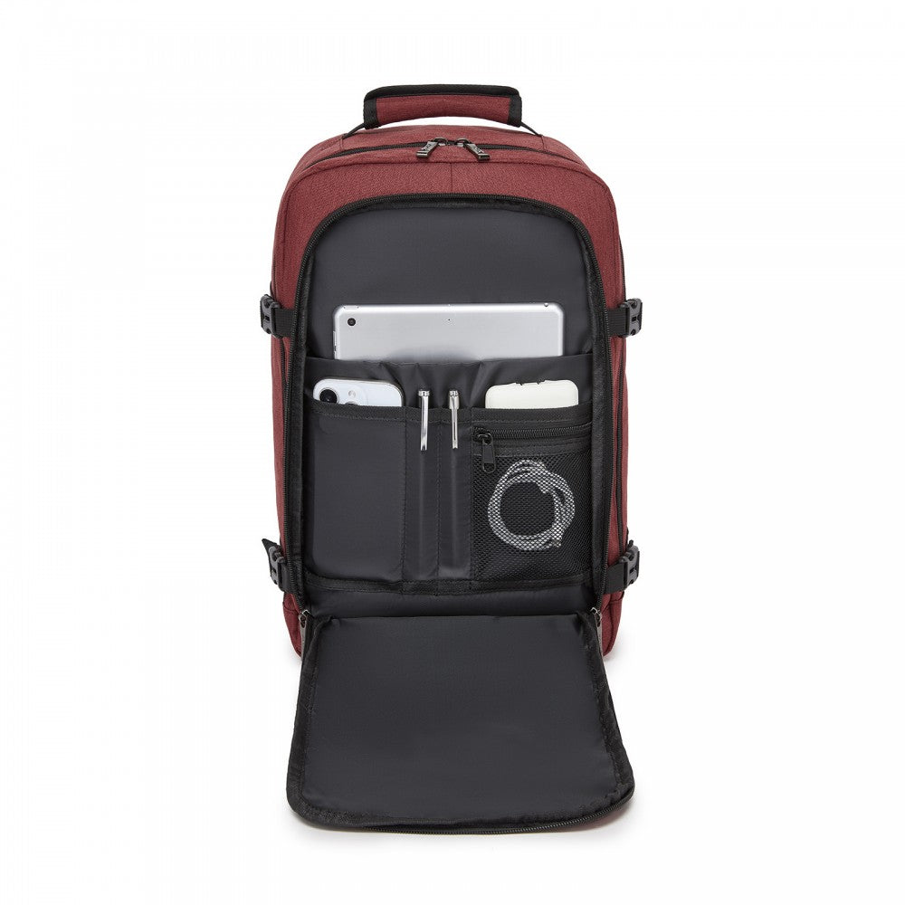 Business Carry-On Backpack – Fits 15.6-Inch Laptop – Burgundy