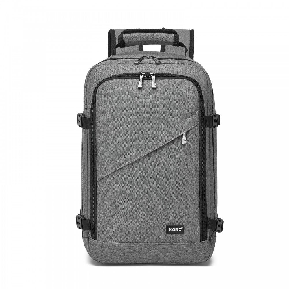 Business Carry-On Backpack – Fits 15.6-Inch Laptop – Grey