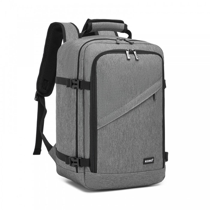 Business Carry-On Backpack – Fits 15.6-Inch Laptop – Grey