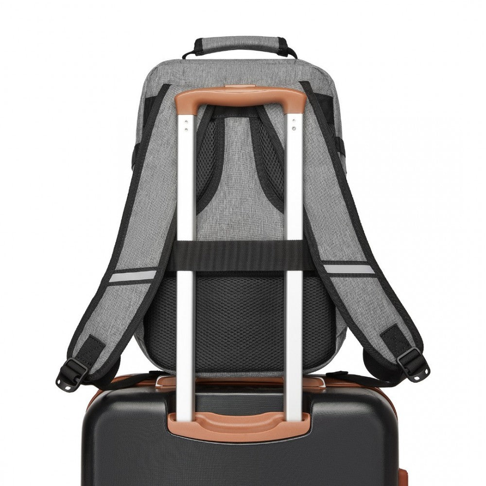 Business Carry-On Backpack – Fits 15.6-Inch Laptop – Grey