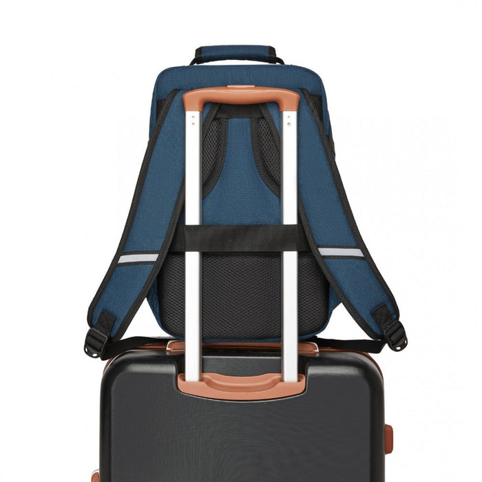 Business Carry-On Backpack – Fits 15.6-Inch Laptop – Navy