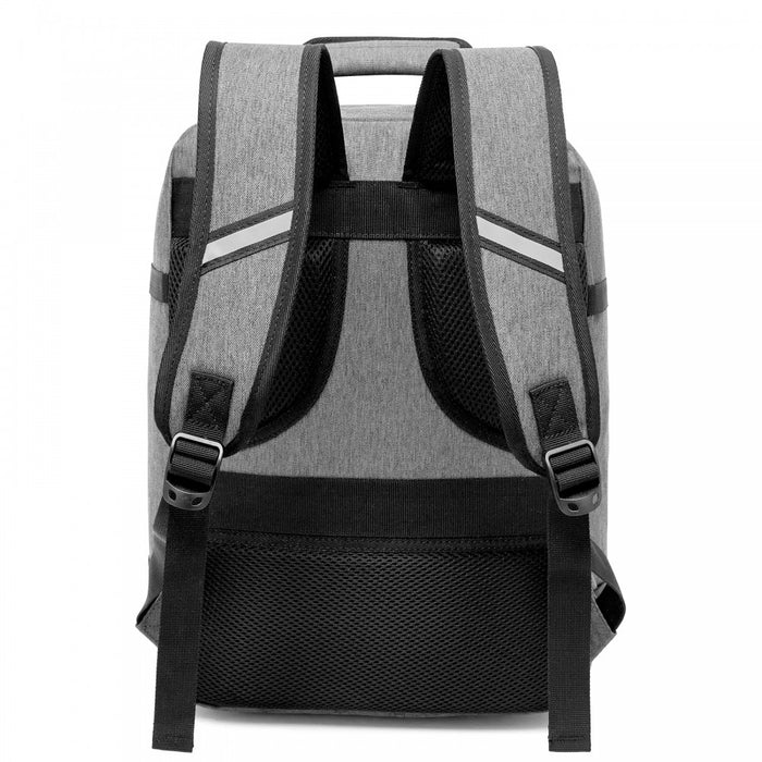 Flexible Cabin Backpack Fits 15.6-Inch Laptop, Clamshell Access – Grey