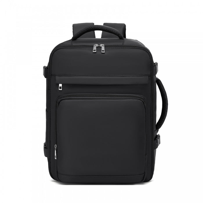 Cabin Travel Backpack – Water-Resistant, Multi-Compartment, Padded Laptop, Anti-Theft, Carry-On Tote – Black