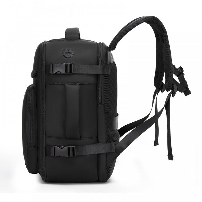 Cabin Travel Backpack – Water-Resistant, Multi-Compartment, Padded Laptop, Anti-Theft, Carry-On Tote – Black