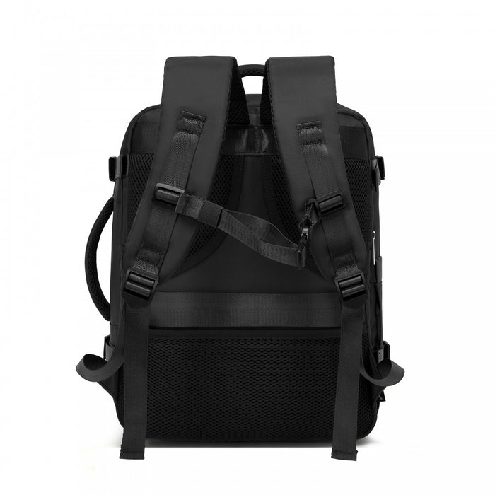 Cabin Travel Backpack – Water-Resistant, Multi-Compartment, Padded Laptop, Anti-Theft, Carry-On Tote – Black