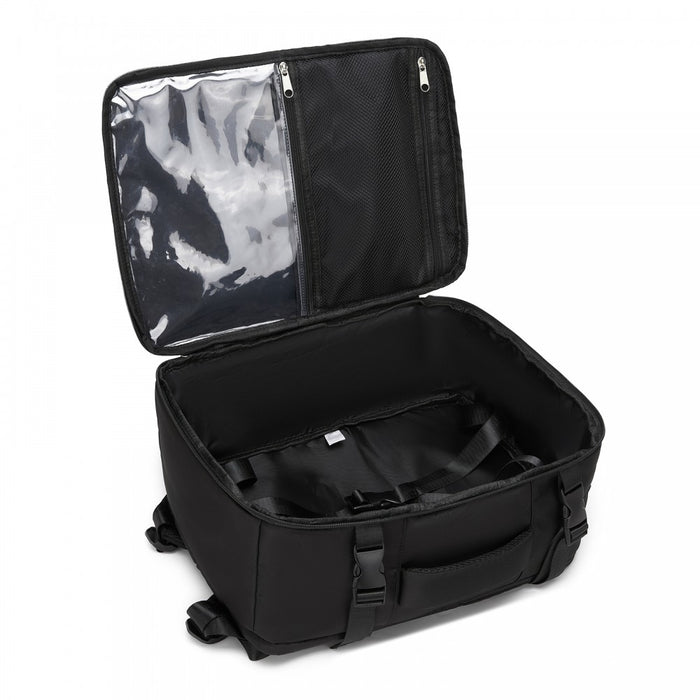Cabin Travel Backpack – Water-Resistant, Multi-Compartment, Padded Laptop, Anti-Theft, Carry-On Tote – Black