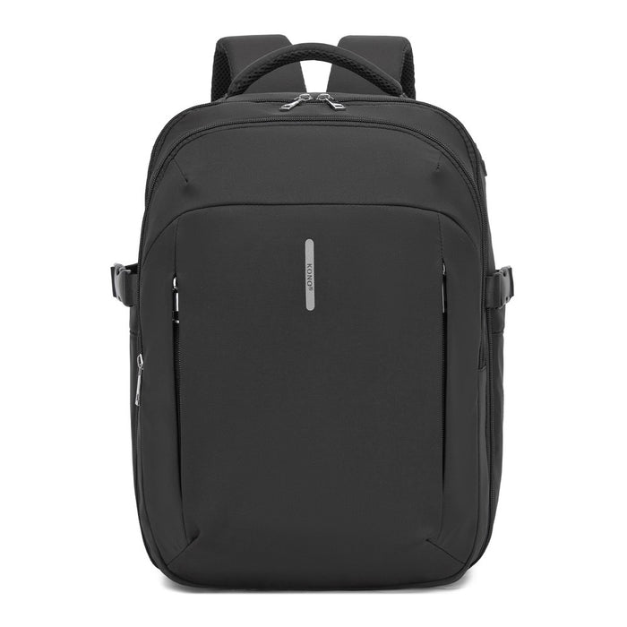 Cabin Approved Carry-On Backpack, Water-Resistant 15.6-Inch Laptop Travel Rucksack with Wet/Dry Separation Pouch – Black
