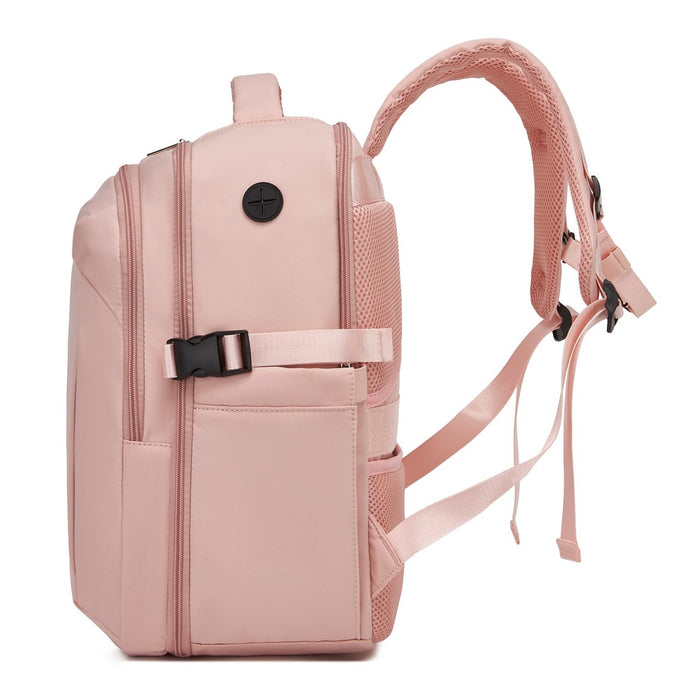 Cabin Approved Carry-On Backpack, Water-Resistant 15.6-Inch Laptop Travel Rucksack with Wet/Dry Separation Pouch – Pink